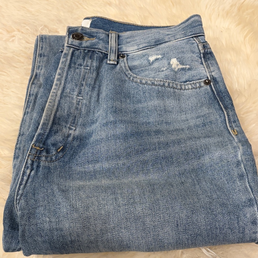 Pistola Light Blue Distressed Jeans, size 28